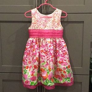 Size 3 Jona Michelle party dress with pink flowers